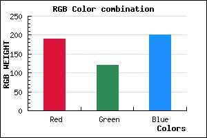 rgb background color #BD79C9 mixer