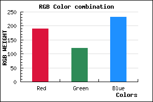 rgb background color #BD79E7 mixer