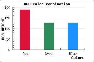 rgb background color #BD7F7F mixer