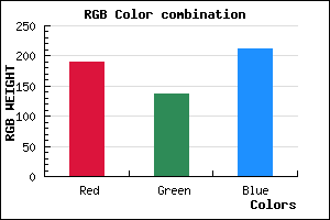 rgb background color #BD88D4 mixer