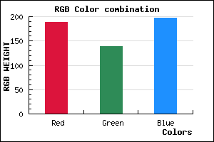rgb background color #BD8BC5 mixer