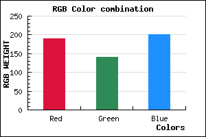 rgb background color #BD8CC9 mixer