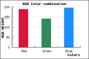 rgb background color #BD8DC3 mixer