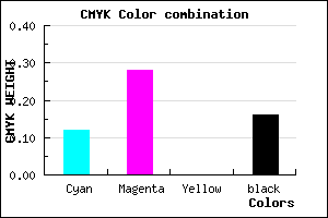 #BD9BD7 color CMYK mixer