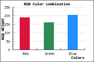 rgb background color #BDA0CC mixer