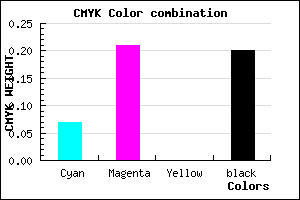 #BDA1CB color CMYK mixer