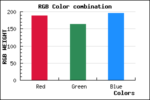 rgb background color #BDA3C3 mixer