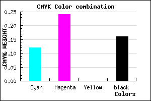 #BDA3D7 color CMYK mixer