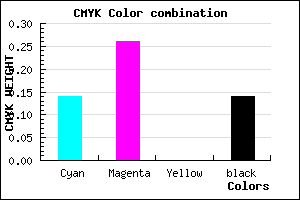 #BDA3DB color CMYK mixer