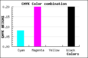 #BDA5CD color CMYK mixer