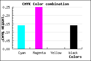 #BDA5DB color CMYK mixer