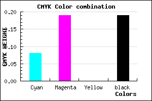 #BDA6CE color CMYK mixer