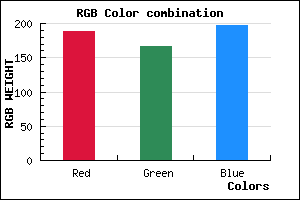 rgb background color #BDA7C5 mixer