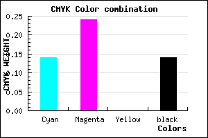 #BDA8DC color CMYK mixer