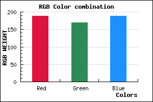 rgb background color #BDA9BD mixer