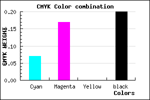 #BDA9CB color CMYK mixer