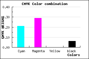 #BDA9EF color CMYK mixer