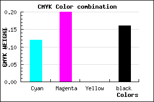 #BDADD7 color CMYK mixer