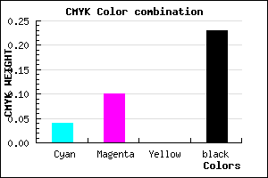 #BDB0C4 color CMYK mixer