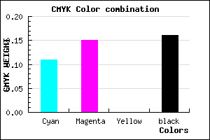 #BDB4D5 color CMYK mixer