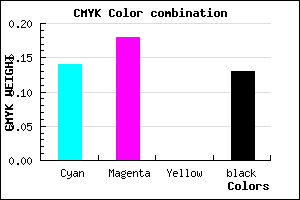 #BDB5DD color CMYK mixer