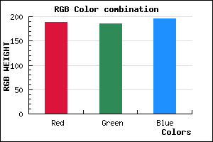 rgb background color #BDBAC4 mixer