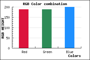 rgb background color #BDBCC8 mixer