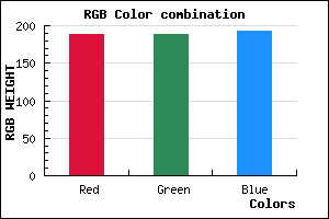 rgb background color #BDBDC1 mixer