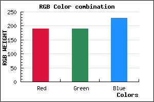 rgb background color #BDBDE5 mixer