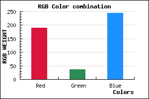 rgb background color #BD25F5 mixer