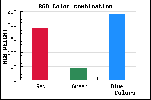 rgb background color #BD2AF0 mixer