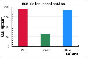 rgb background color #BD3DB8 mixer