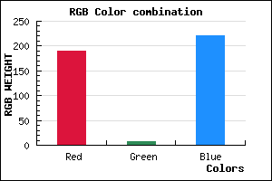 rgb background color #BD07DD mixer