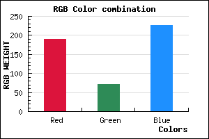 rgb background color #BD48E3 mixer