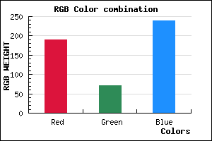 rgb background color #BD48EF mixer
