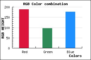 rgb background color #BD61B1 mixer