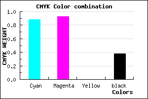 #130B9E color CMYK mixer