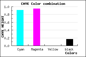 #130BD4 color CMYK mixer