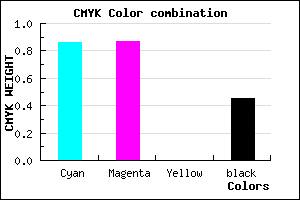 #13128B color CMYK mixer