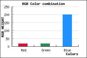 rgb background color #1312C9 mixer