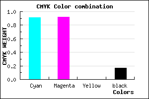 #1312D4 color CMYK mixer