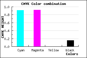 #1312DA color CMYK mixer