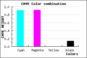 #1312DB color CMYK mixer