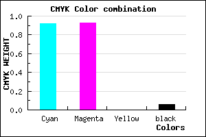 #1312F0 color CMYK mixer