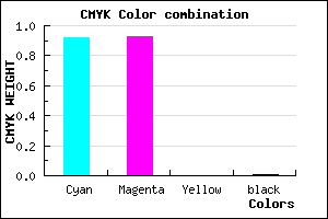 #1312FD color CMYK mixer