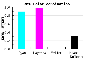 #1303AF color CMYK mixer