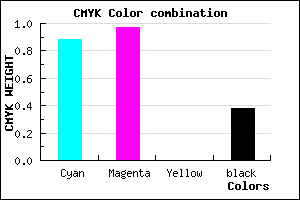 #13049D color CMYK mixer