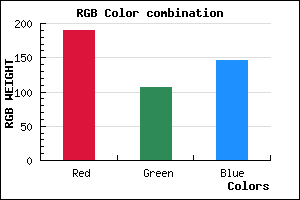 rgb background color #BE6A92 mixer