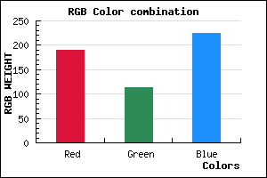 rgb background color #BE71E1 mixer