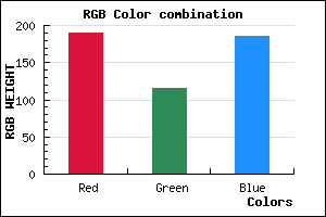 rgb background color #BE74B9 mixer